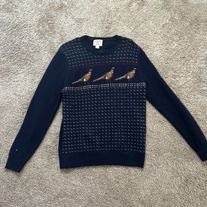Brooks brothers pheasant Fleece blue sweater medium